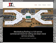 Tablet Screenshot of mecklenburgroofing.com